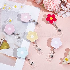 6 шт. 6-цветная акриловая выдвижная катушка для значков&nbsp;HJEW-MA00025