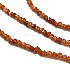 Натуральный оранжевый гранатовый бисер пряди&nbsp;LS-G-RM2025-03-2mm