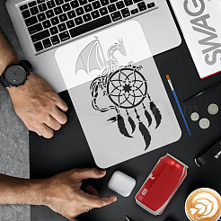 США 1 шт ПЭТ выдалбливают трафареты для рисования DIY-FG0005-14C