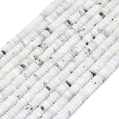 Нити матового натурального лабрадорита G-K389-C33-01