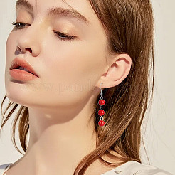 2 нити натуральных окрашенных бусин из драгоценного камня машан нефрит&nbsp;G-NB0005-31A