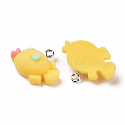 Подвески из непрозрачной смолы&nbsp;RESI-G028-21P