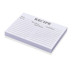 Бумажная карточка рецепта&nbsp;DIY-WH20058-02B