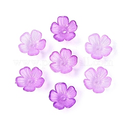 Capuchons de perles en plastique transparent&nbsp;KY-Q005-02A-06