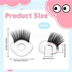 24шт пластиковые кукольные глаза&nbsp;DIY-PH0033-07B