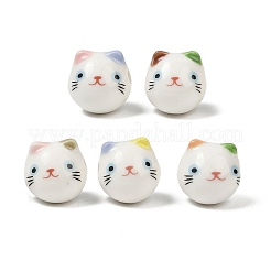 Печатные фарфоровые керамические бусины ручной работы PORC-Z003-06