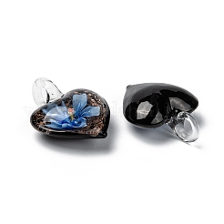 Ручной работы подвески золотые бусины песка LAMP-S059-2-B