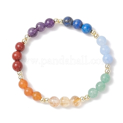 Браслеты из бусин для девочек с натуральным аметистом&nbsp;BJEW-JB12174