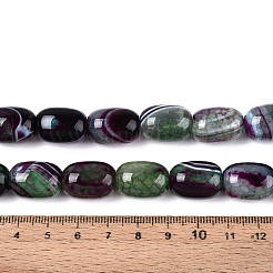 Природный агат бисер нитей G-N356-02A-03