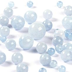 340 Stück 4 Größen natürliche Aquamarinperlenstränge&nbsp;G-LS0001-15