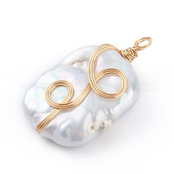 Натуральный жемчуг барокко подвески с жемчугом кеши PALLOY-JF00672-01