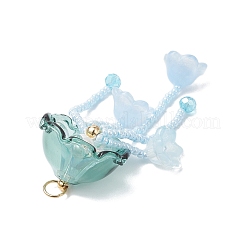 Большие подвески в виде медуз из стеклянных семян&nbsp;PALLOY-MZ01166