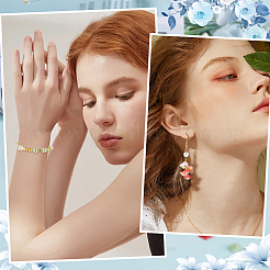 360 шт. двухцветные двухцветные непрозрачные акриловые колпачки для бусин&nbsp;OACR-SP0001-14