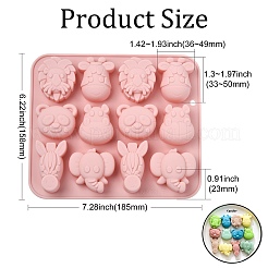 2 шт. силиконовые Молды на тему животных&nbsp;ST-CJ0043-013