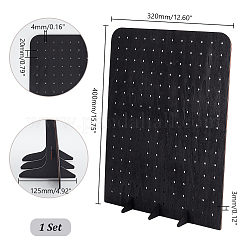 Прямоугольная деревянная вешалка для драгоценностей ODIS-WH0038-125