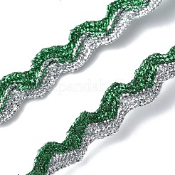 Блестящая полиэстеровая металлическая волнистая бахрома лента&nbsp;OCOR-XCP0002-64