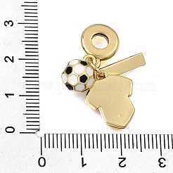 Europäische Anhänger aus Messing und Emaille mit Fußballmotiven&nbsp;KK-CBA8E93-01A
