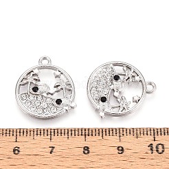 Подвески из сплава и страз PALLOY-T092-18A-P