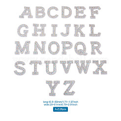 Патчи со стразами из смолы алфавита&nbsp;DIY-TAC0005-45D