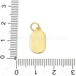 Латунь эмаль подвески&nbsp;KK-U068-05G-01