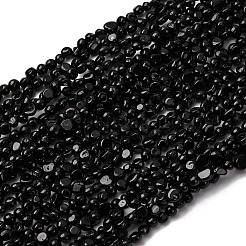Натуральный черный турмалин бисер нитей&nbsp;G-I389-A30-A