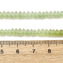 Природного зеленого нефрита нитей бисера G-F808-F01-01