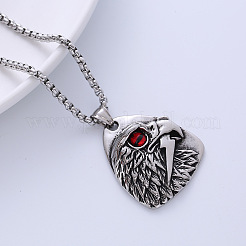 Этнические ретро-кулоны из нержавеющей стали 304 с креативным дизайном и красным глазом орла PF4928