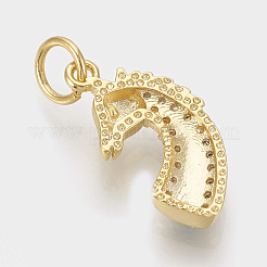 Латунные микро проложить кубического циркония подвески&nbsp;ZIRC-Q018-049G