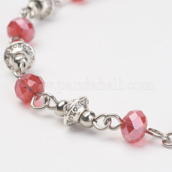 Железные цепные браслеты AJEW-AN00194