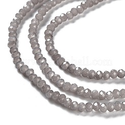 Запекание расписных стеклянных бусин с имитацией нефрита&nbsp;DGLA-A034-J2MM-A43