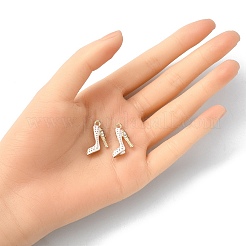2 stücke legierung emaille stilettos anhänger&nbsp;ENAM-YW0002-30B