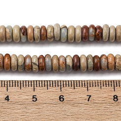 Натуральные бусины из аква терра яшмы G-L624-H03-6x2mm