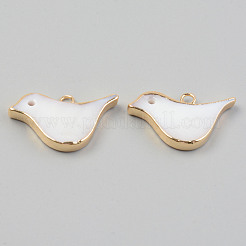 Подвески из гальванических натуральных пресноводных ракушек SHEL-T017-05