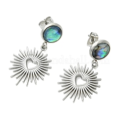 Pendientes colgantes de acero inoxidable 304&nbsp;EJEW-JE07311-02