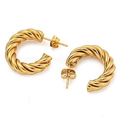 Серьги-гвоздики из нержавеющей стали с вакуумным покрытием PVD 202&nbsp;EJEW-H003-33G