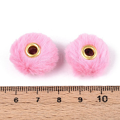 Европейские бусины с имитацией кроличьей шерсти FIND-WH0126-574A-09