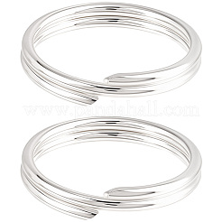 5 pieza 925 anillos de salto divididos de plata esterlina&nbsp;STER-BBC0009-45D