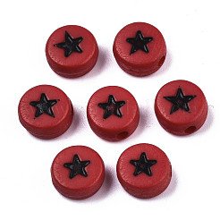 Непрозрачные акриловые бусины MACR-N008-32