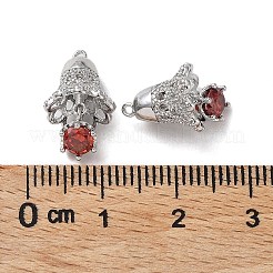 Латунь стекло кулоны KK-G474-13P