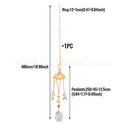1 Stück facettierte Glas-Sonnenfänger-Anhänger-Dekorationen&nbsp;AJEW-TA0002-89