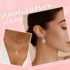 40шт 2 цвета сплава эмалевые подвески ENAM-SC0005-30