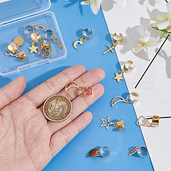 8 пара 8-х стильных серег-манжет из нержавеющей стали 304 EJEW-UN00004