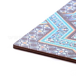 Доска плотности темы Ид деревянная настенная подвеска дверная табличка с орнаментом&nbsp;HJEW-C004-01B