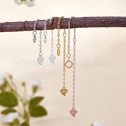 12 шт. удлинительная цепочка с застежкой-карабином из стерлингового серебра JX630A