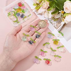 28 шт. 14 подвески из акрила и лэмпворка PALLOY-GA00050