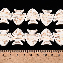 Синтетических нитей бирюзовые бусы UNKW-T001-15