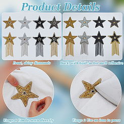 8 стиль сверкающие стразы на заплатках&nbsp;DIY-FG0006-26