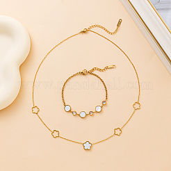 Элегантный комплект украшений из нержавеющей стали 201 XV2852