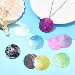 45 шт. подвески из натуральных ракушек капиз&nbsp;SSHEL-YW0015-16