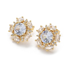 Серьги-гвоздики из циркония EJEW-C139-08G